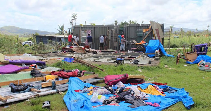 피지, 태풍 피해지역 가다