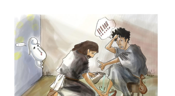 발을 씻겨주는 예수의 사랑