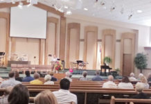 미국교회를 방문하여 사역보고 및 기도 후원 요청