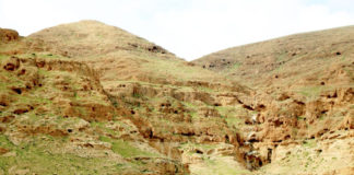 여리고를 지나 시험산으로 가신 예수