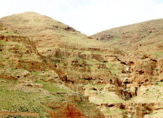 여리고를 지나 시험산으로 가신 예수