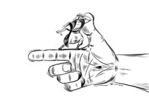 ‘엇갈린 시선’