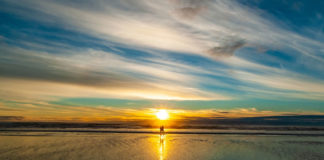 새해 첫 날에 태양빛 속으로!