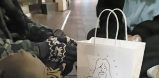 겨울맞이 노숙자들을 위한 선물 나눔