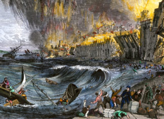 “신이 있다면, 성당은 무너뜨리고 집창촌은 살린 이유는 무엇인가?”