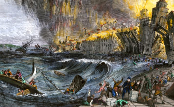 “신이 있다면, 성당은 무너뜨리고 집창촌은 살린 이유는 무엇인가?”