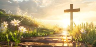 “For us who believe in him 우리도 위함이니…”